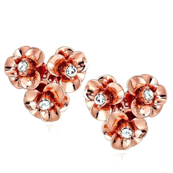New Kate Spade Shine On Rose Gold Earrings - Picture 1 of 14